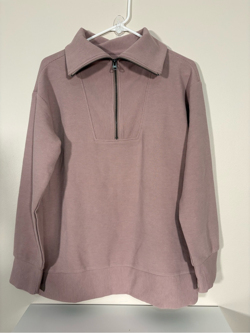 Maurices Mauve Half-Zip Collar Pullover